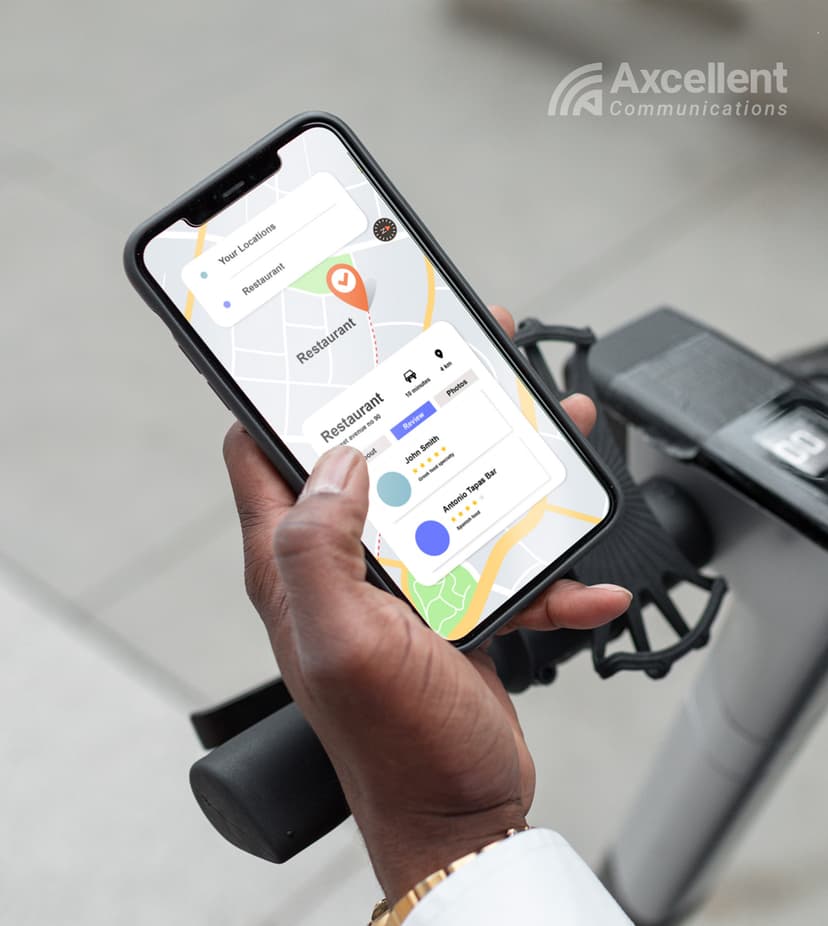 Family using internet